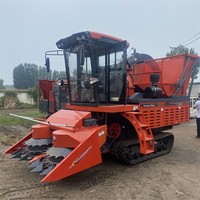 Moissonneuse-broyeuse automotrice sur chenilles pour ensilage, 3-4 rangs, pour maïs et fourrage, 100-150 CV, avec garantie 1 an et pièces de rechange gratuites