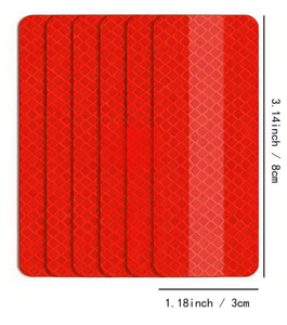 10 pièces remorque réflecteur véhicule voiture vélo roue porte adhésif réfléchissant nuit conduite visibilité avertissement <span class=keywords><strong>bande</strong></span> de sécurité autocollant - Product Image 2