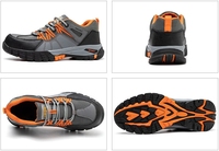 Chaussures de sécurité sportives à embout d'acier les mieux classées, les plus populaires, avec semelle en caoutchouc résistante à l'usure, pour hommes, pour le travail en extérieur