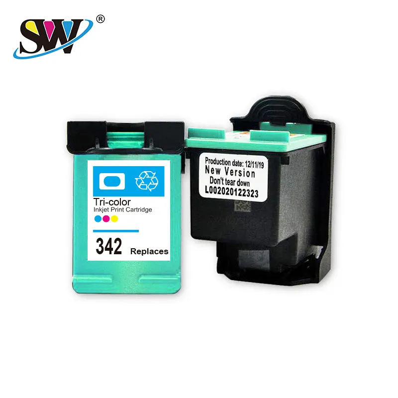 Factory recycled wholesale refillable compatible original inkjet marking machine cartridge 342 premium quality for HP printers