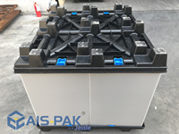 Couvre-palette en plastique MIP à feuille unique, réutilisable, pour conteneurs en vrac, emballages de type manchon pour Smart Box