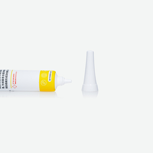 Tube souple blanc en PE vide avec embout applicateur conique long pour pommade médicale réparatrice de cicatrices - Product Image 2