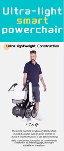 Silla de Ruedas Eléctrica Motorizada Todoterreno Ligera e Inteligente, Scooter Eléctrico Robótico para Discapacitados - Product Image 5