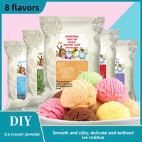 Poudre de crème glacée dure, matière première commerciale pour les stands de crème glacée, fabrication artisanale à domicile, emballage 1kg, Jiangsu, stockage à température ambiante