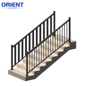 <span class=keywords><strong>Kit</strong></span> de main courante en <span class=keywords><strong>aluminium</strong></span> à faire soi-même au design moderne, largeur populaire 1828,8 mm, <span class=keywords><strong>balustrade</strong></span> d'assemblage avec poteaux, prix par ensemble - Product Image 3