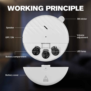 125 dB cửa sổ cảm biến cửa rung báo động mỏng di động cá nhân báo động an ninh nhà chống trộm trộm được xây dựng trong pin - Product Image 5