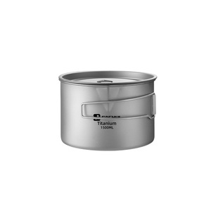 Olla de titanio Sachui de 1800 ml, utensilios de cocina portátiles para acampar y uso en exteriores - Product Image 5