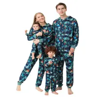 New Arrival Christmas Pajamas Family Matching Parents and Kids Christmas Pajama Deer Printed Romper Christmas Sleepwear