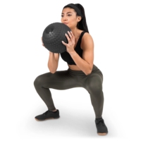 Ballon de musculation rempli de sable, logo personnalisé VANBO, durable, antidérapant, double poignée, 10 kg, pour femmes, entraînement de force en salle de sport