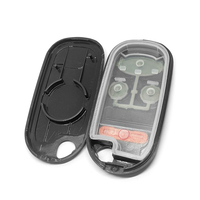 Carcasa de Llave Inteligente de Repuesto para Automóvil, 4 Botones, Negra, para Llaves de Coche, Accesorios para Llaves de Vehículos