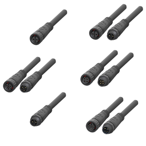 ชุดขั้วต่อ M12กันน้ำ IP68สำหรับไฟกลางแจ้งและซ็อกเก็ตพลังงานแสงอาทิตย์ - Product Image 4