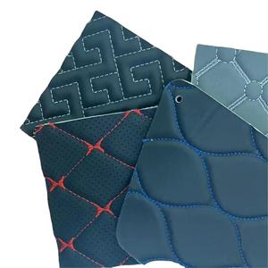 Cuero Acolchado de Espuma Esponjosa Bordado para Fundas de Asientos de Coche, Alfombrillas de Coche de Cuero 3D 5D - Product Image 1