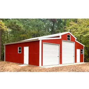 Customized Prefabricated Pole Barn Kits Barndominium Building Steel Structure Warehouse Prefab Metal Building