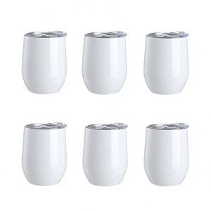 Sublimation Eggshell 304 Stainless Steel <b>Thermos</b> <b>Cup</b> Heat Transfer Coating Vacuum Insulation U-shaped Design Modern Style 6-12 - Product Image 2