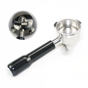 Ensemble d'<span class=keywords><strong>accessoires</strong></span> pour café S <span class=keywords><strong>Delonghi</strong></span> Brevill E61 51mm 54mm 58mm, double bec, panier à 2 tasses, poignée en bois, porte-filtre à café - Product Image 1