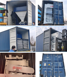 Ligne de production de blocs creux et pleins en béton, de pavés colorés et de bordures, entièrement automatique à pression hydraulique QT10-15 - Product Image 5