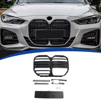 Calandre avant de style M4 noir brillant de haute qualité, ensemble complet, remplacement direct OEM pour BMW Série 4 G26 4 portes