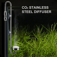Diffuseur de CO2 pour aquarium UUIDEAR en acier inoxydable argenté - Écologique 5L Haute qualité Tendance