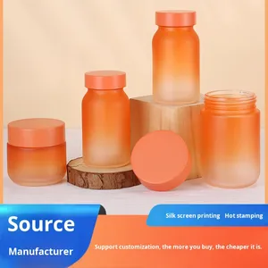 Mờ Mờ Dày Lọ Thủy Tinh Sức Khỏe Sản Phẩm Cấp Viên Nang Máy Tính Bảng Kẹo Mặt Kem Bao Bì Cho Thực Phẩm Đồ Uống - Product Image 4