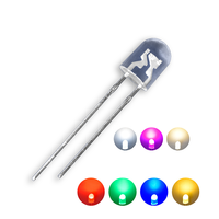 Ovale bleu 546 LED électroluminescente 5mm led diode clignotante 546 blanc rouge vert bleu jaune 2V 3V 20mA