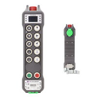 Control Remoto Industrial por Radio con Reconocimiento de Huellas Dactilares Multiusuario, 10 Teclas, Doble Velocidad, 100 Registros para Grúa Pórtico