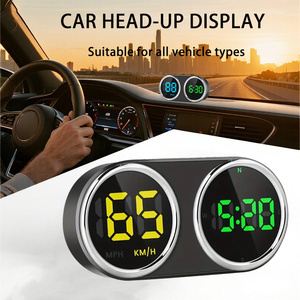 Affichage Tête Haute (HUD) <span class=keywords><strong>GPS</strong></span> Double Écran Style Sport pour Tableau <span class=keywords><strong>de</strong></span> Bord, Couleurs Riches, Commutation KMH/MPH, Compatible Pare-Brise, pour Tous Véhicules - Product Image 2