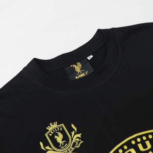 Maglietta da uomo di moda Hip Hop a maniche corte in cotone nero Hiphop top t-Shirt di alta qualità Streetwear con stampa lampo maglietta scura - Product Image 3