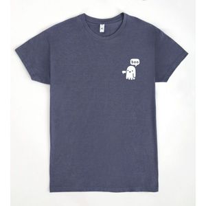 เสื้อยืด Ghost Of Disapproval สีน้ำเงินเข้ม ลายฮาโลวีนขนาดเล็ก - Product Image 1