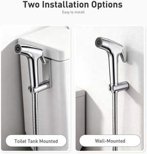 Pulvérisateur de bidet vertical portatif moderne en acier inoxydable 304 à bas prix, installation facile pour salle de bain - Product Image 5