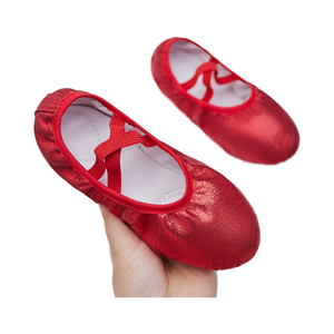 Zapatos <span class=keywords><strong>de</strong></span> baile <span class=keywords><strong>de</strong></span> suela blanda <span class=keywords><strong>de</strong></span> lona para niños, <span class=keywords><strong>zapatillas</strong></span> <span class=keywords><strong>de</strong></span> <span class=keywords><strong>Ballet</strong></span> sin cordón con banda elástica para niñas y mujeres - Product Image 2