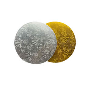 चांदी दौर वर्ग मोटी केक बोर्ड केक ड्रम थोक के साथ लिपटे बढ़त केक उपकरण - Product Image 6