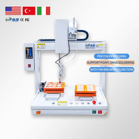 Robot de distribution de colle thermofusible de bureau, machine d'injection de colle, pompe à moteur, boîte de vitesses, PLC, roulement, fonction de préchauffage du moteur, 1 an