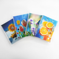 Carnet de notes à double spirale avec logo personnalisé Agenda format A5 couverture PP semi-transparente pour l'école ou le journal