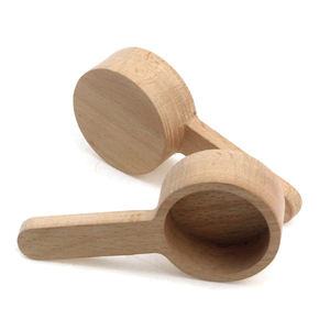 지상 콩 커피 또는 차 수프 요리 교반 측정 및 혼합을위한 나무 차 국자 주방 도구 - Product Image 4