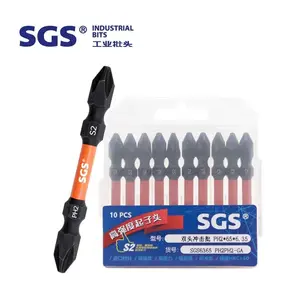 SGS Sourcing Factory 6.35mm Hexagon Driver Hex Double Phillips Head Impact Batch