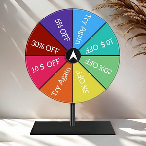<span class=keywords><strong>Roulette</strong></span> de roue de prix en acrylique de haute qualité Spin of Fortune Promotion de remise colorée et fête pour cadeau promotionnel. - Product Image 6