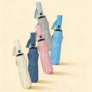 Paraguas Plegable de 3 Secciones Más Popular, Protección UV Contra la Lluvia y el Sol, Diseño Moderno para Viajes, con Impresión de Logotipo - Product Image 2