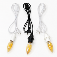 Support de lampe E14 avec cordon d'alimentation de 1,8 m et prise EU/US/AU/UK, douille de base de lampe, tête de suspension LED avec interrupteur 303 et câble d'extension
