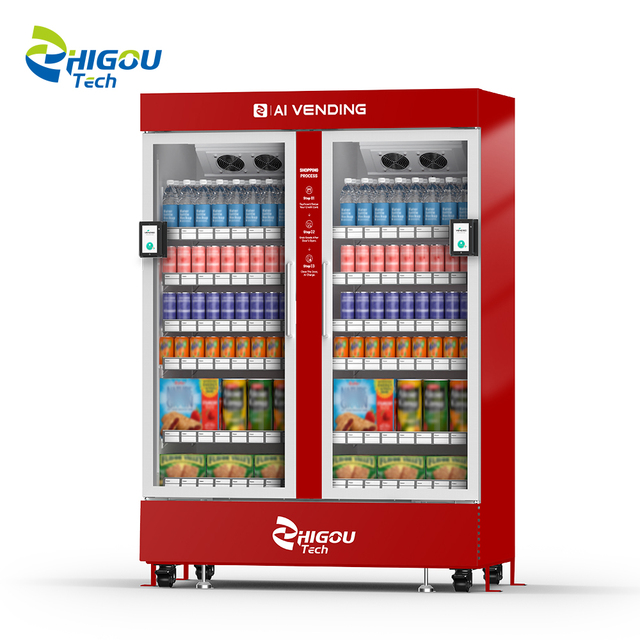 Fully Automatic Smart Beverage Vending Machine QR Code Scanning Door Opening SDK Enabled Cloud-Based Management for Unmanned