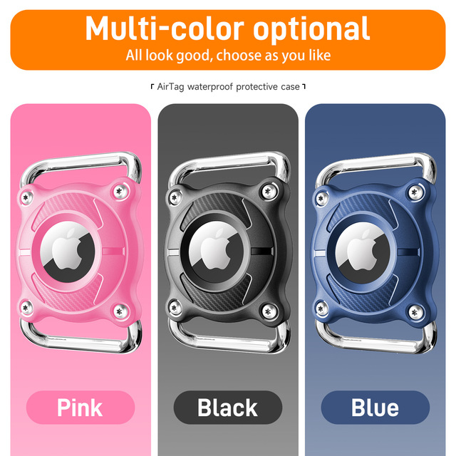 IPx6 Waterproof Airtag Case Metal and Plastic Protective Cover for Dogs Cats & Small Animals Pet Tracking and Key Finder