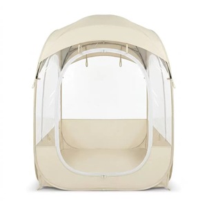 Tente de observation transparente en PVC pour véranda 2x3m, tente de camping portable d'extérieur monocouche blanc cassé pour printemps, automne et hiver - Product Image 5