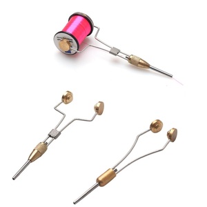 Vente en gros de pieds en laiton, support de canette de montage de mouches, étanchéité réglable, outil de fabrication de mouches - Product Image 1
