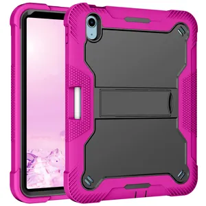 Shockproof Detachable Silicone Bumper Hard Back Cover Kickstand Tablet Cases for iPad 10.2 Case Girls Accessories Cover