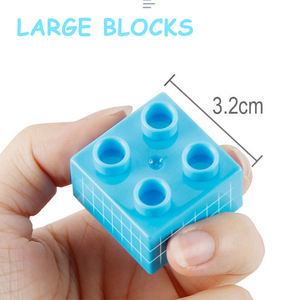 Büyük boy mermer yarış Run blokları labirent top parça yapı taşları plastik huni slayt bulmaca yarış pisti DIY uyumlu tuğla - Product Image 3