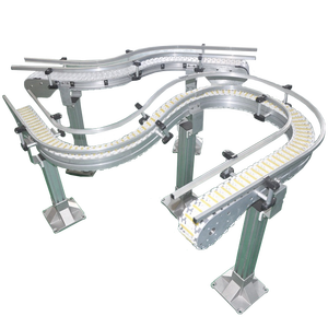 Sıcak satış süt için esnek plastik konveyör | Alkolsüz içecekler teslimat hattı ile güç dayanıklı motorlu konveyör - Product Image 5