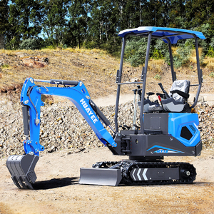 Mini-excavatrice robuste à prix abordable de 1,2 tonne, multifonction, petite pelle sur chenilles, livraison rapide, excavatrices pour usage domestique - Product Image 1