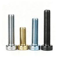 Vis à tête hexagonale M31 M45 M53 M77 DIN912 en acier allié zingué, fabriquées en Chine