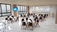 Personnalisation des couleurs de style moderne avec accoudoirs Chaise pliante pour la bibliothèque Chaise de formation