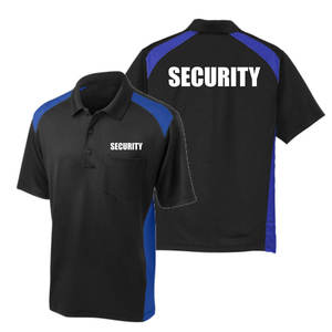 T-shirts de sécurité en polyester, uniforme de portier et de gardien de <span class=keywords><strong>corps</strong></span>, vêtements de travail, polo unisexe, performance sportive, polo personnalisé avec logo - Product Image 6