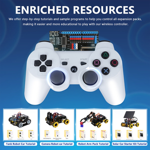 ACEBOTT intégré BT <span class=keywords><strong>MAC</strong></span> Address PS3 Controller Compatible avec ESP32 Dual Joysticks Robot Car Kit Control Gaming Gamepad Handle - Product Image 3